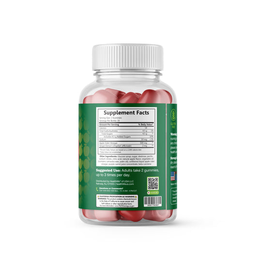 365 Health Apple Cider Vinegar Gummies (60 Count) — Apple Flavored