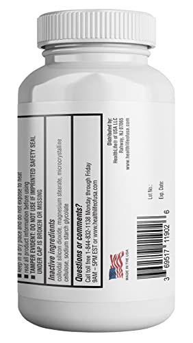 HealthLife® Mucus Relief Guaifenesin Caplets, 400 mg (200 Count) Fast Acting Expectorant, Thins and Loosens Mucus, Relieves Chest Congestion, Cough, Cold and Flu.