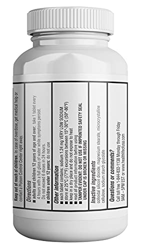 HealthLife® Mucus Relief Guaifenesin Caplets, 400 mg (300 Count) Fast Acting Expectorant, Thin s and Loosens Mucus, Relieves Chest Congestion, Cough, Could and Flu.