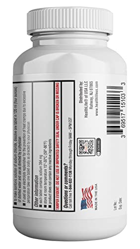 Health Life Sodium Chloride Tablets 1 gm, USP | 300 Count | Normal Salt Tablets | (15.4gr.) | Electrolytes Replenisher Hydration Drink