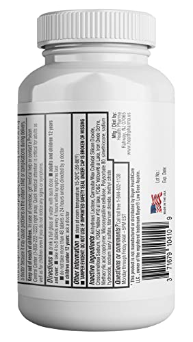 Health Pharma Aspirin 81 mg (1000 Enteric Coated Tablets) | Adult Low Dose Strength Pain Reliever (NSAID) | Safe Pain Relief for Minor Aches and Pain | Value Pack Generic Bayer Low Dose
