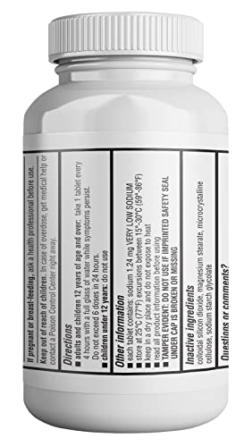 HealthLife® Mucus Relief Guaifenesin Caplets, 400 mg (200 Count) Fast Acting Expectorant, Thins and Loosens Mucus, Relieves Chest Congestion, Cough, Cold and Flu.