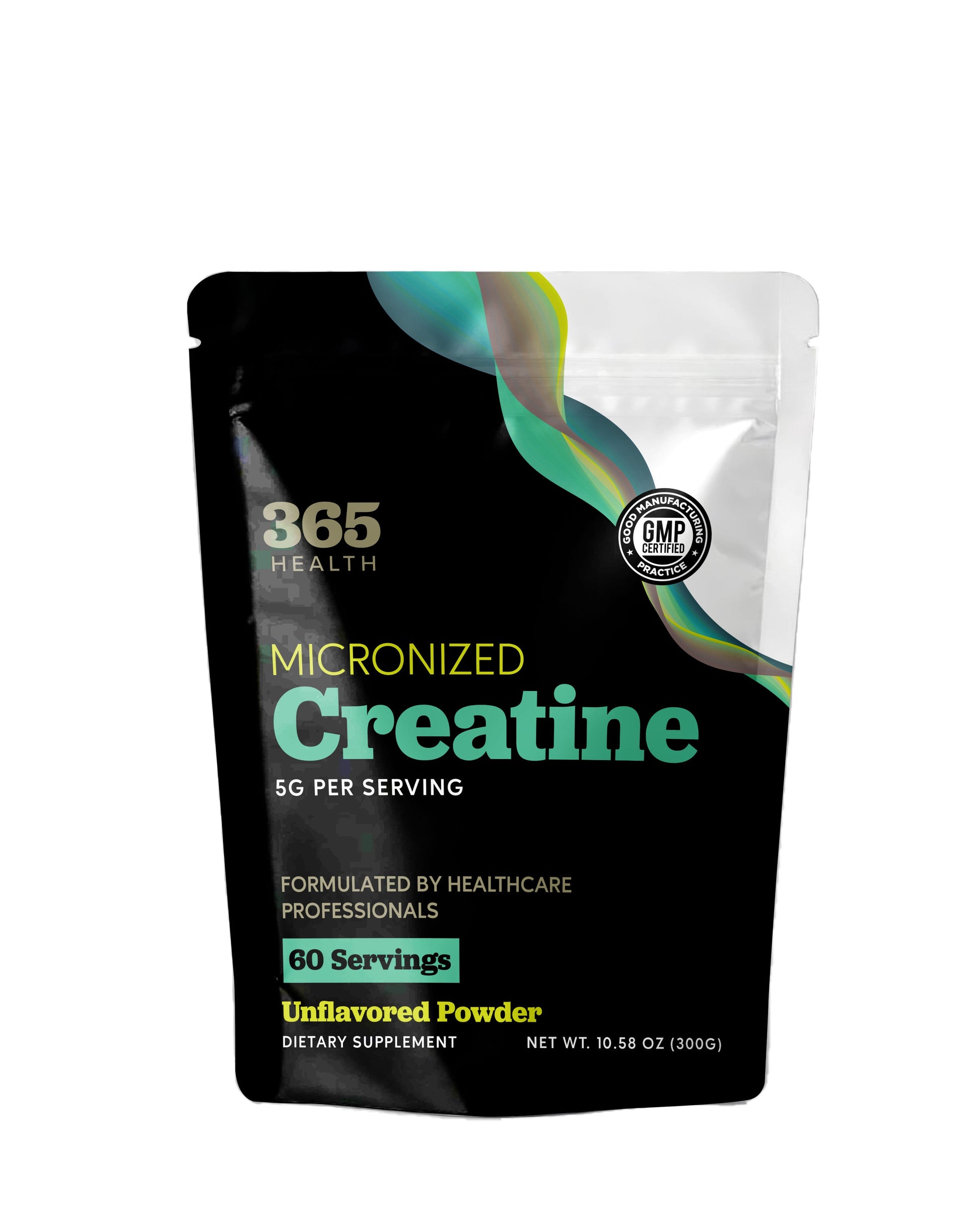 365 Health Micronized Creatine Powder 300 g — 60 Servings — front