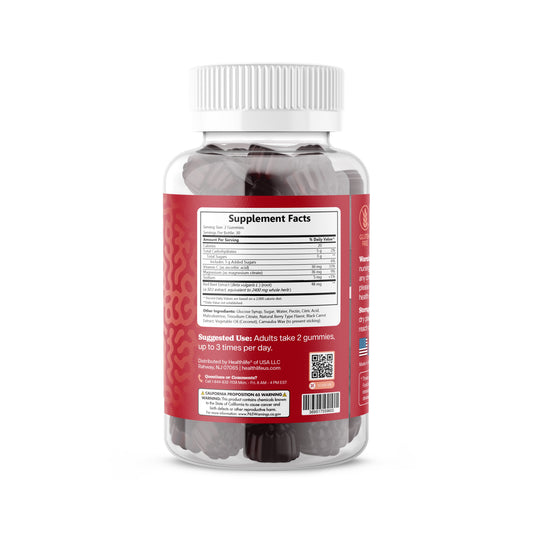 365 Health Magnesium + Beetroot Gummies — 60 Count — side panel 1