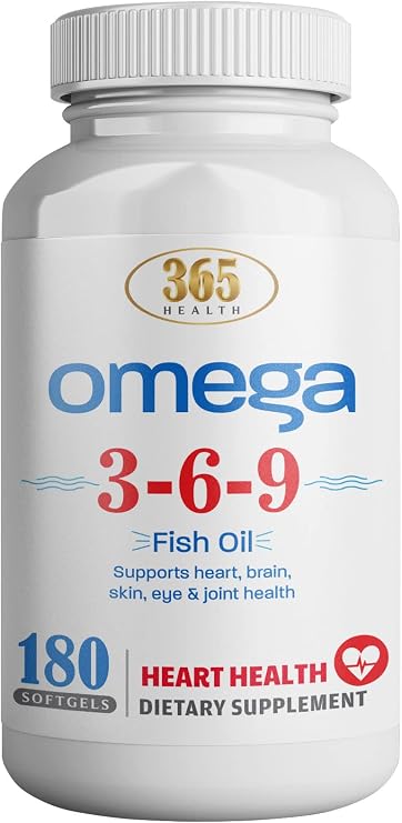 365 Health Omega 3-6-9 — 180 Softgels
