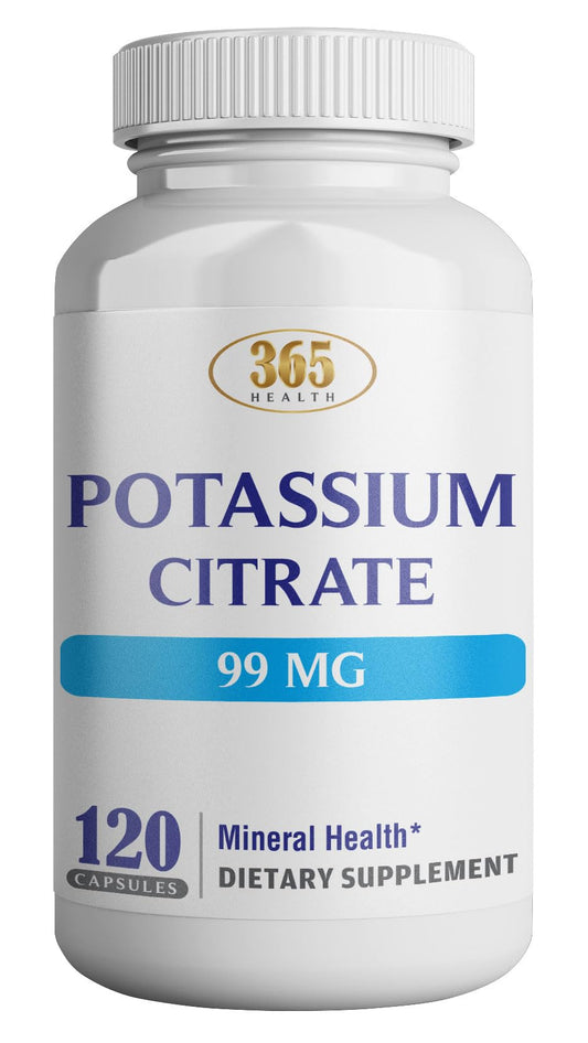 365 Health Potassium Citrate — 120 Capsules