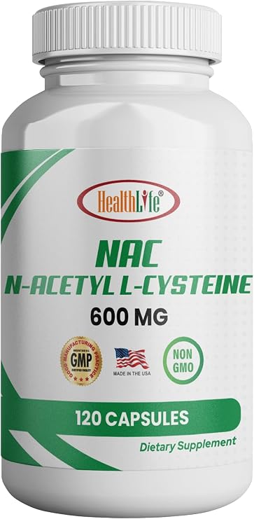HealthLife N-Acetyl L-Cysteine (NAC) 600 mg — 120 Capsules