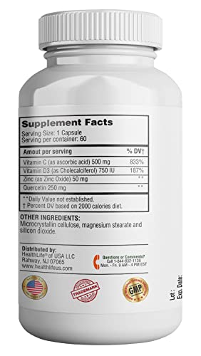 365 Health Immune Support: Quercetin, Vitamin C, Zinc, Vitamin D3